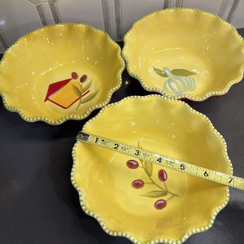 Set Of 3 Bowls Temptations By Tara 